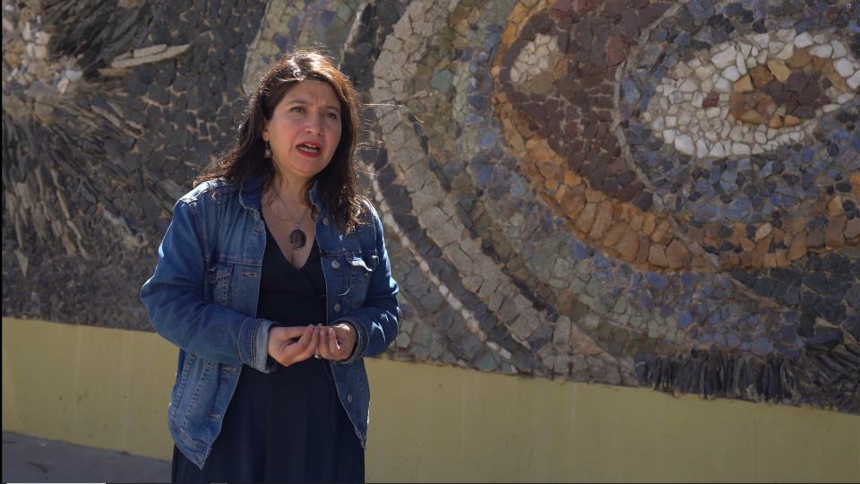 Testimonio Karem Jorquera sobre la recuperación del mural «Vida Oceánica»