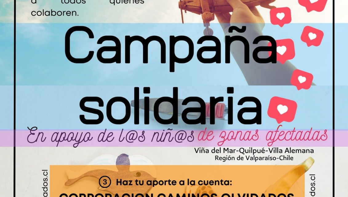 Campaña solidaria incendios V región