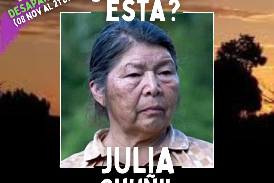 ¿DONDE ESTA JULIA CHUÑIL?